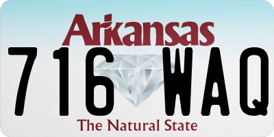 AR license plate 716WAQ