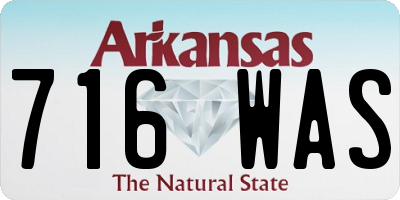 AR license plate 716WAS