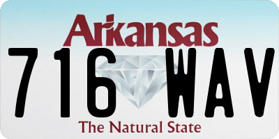 AR license plate 716WAV