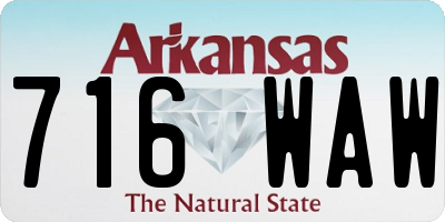 AR license plate 716WAW