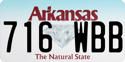 AR license plate 716WBB