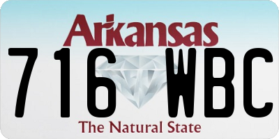 AR license plate 716WBC