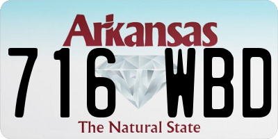 AR license plate 716WBD