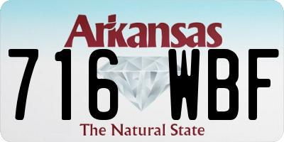 AR license plate 716WBF
