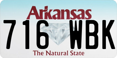 AR license plate 716WBK