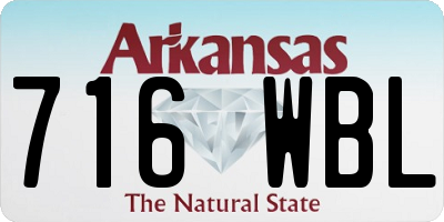 AR license plate 716WBL