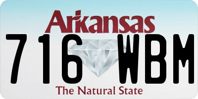 AR license plate 716WBM