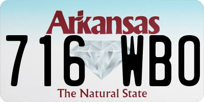 AR license plate 716WBO