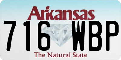 AR license plate 716WBP