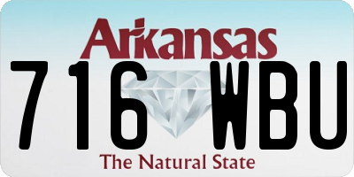 AR license plate 716WBU