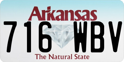 AR license plate 716WBV