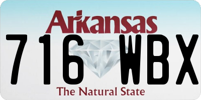 AR license plate 716WBX