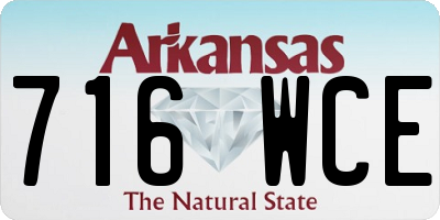 AR license plate 716WCE