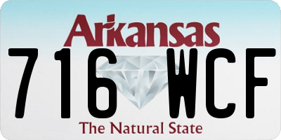 AR license plate 716WCF