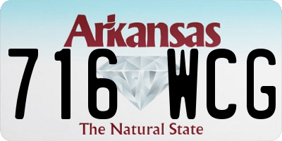 AR license plate 716WCG