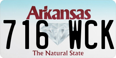 AR license plate 716WCK