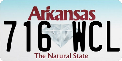 AR license plate 716WCL