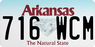 AR license plate 716WCM