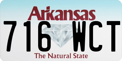 AR license plate 716WCT