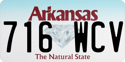 AR license plate 716WCV