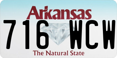 AR license plate 716WCW