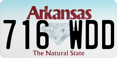 AR license plate 716WDD