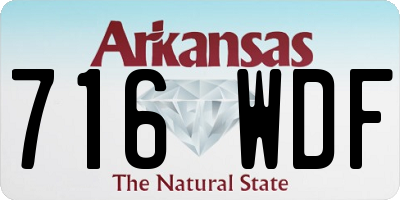 AR license plate 716WDF