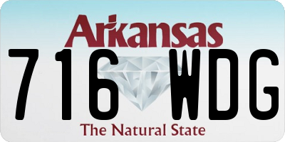 AR license plate 716WDG
