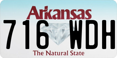 AR license plate 716WDH