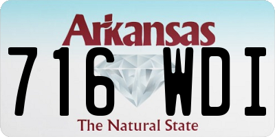 AR license plate 716WDI