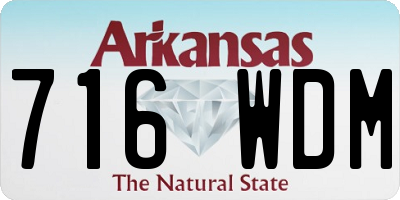 AR license plate 716WDM