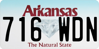 AR license plate 716WDN