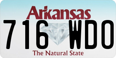 AR license plate 716WDO