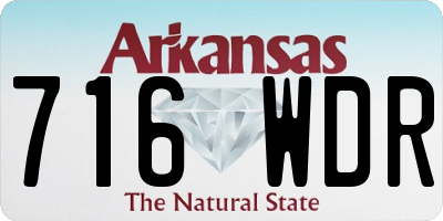 AR license plate 716WDR