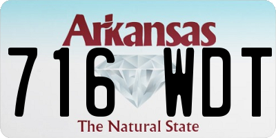 AR license plate 716WDT