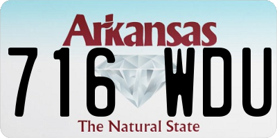 AR license plate 716WDU