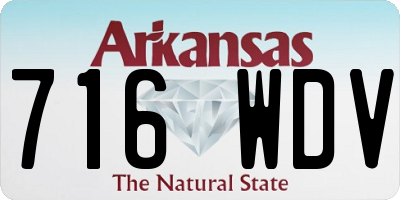 AR license plate 716WDV