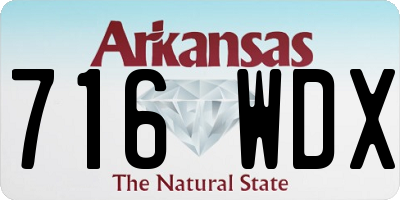 AR license plate 716WDX