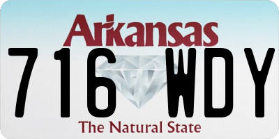AR license plate 716WDY
