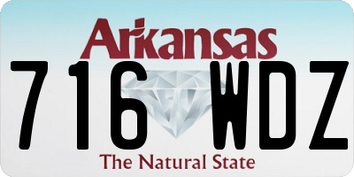 AR license plate 716WDZ