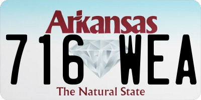 AR license plate 716WEA