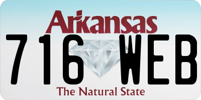 AR license plate 716WEB