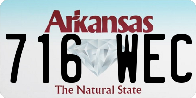 AR license plate 716WEC
