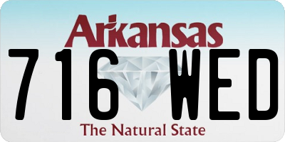 AR license plate 716WED