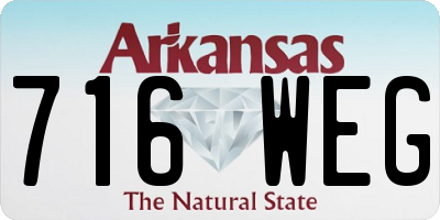 AR license plate 716WEG