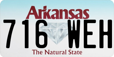 AR license plate 716WEH