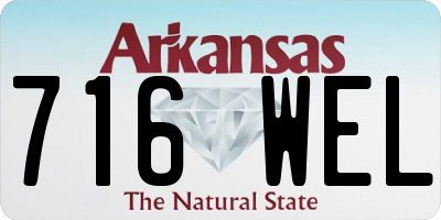 AR license plate 716WEL