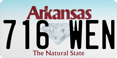 AR license plate 716WEN
