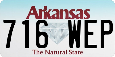 AR license plate 716WEP
