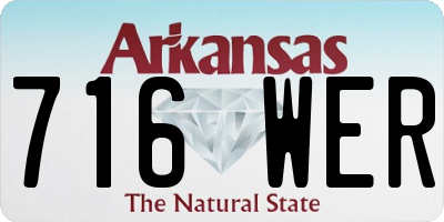 AR license plate 716WER